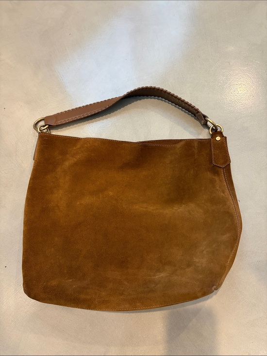 Banana Republic Handbags - Banana Republic Suede Hobo Bag in Chestnut Brown